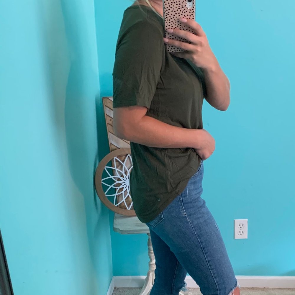 Olive Basic Shirt - Picture 2 of 4